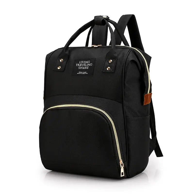 Large Capacity Canvas Mummy Bag Multifunctional Baby Bottle Thermal Insulation Travel Storage Bag Fashion Mummy Bag Hanging Bag Nova Trendz