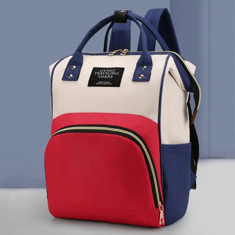 Large Capacity Canvas Mummy Bag Multifunctional Baby Bottle Thermal Insulation Travel Storage Bag Fashion Mummy Bag Hanging Bag Nova Trendz