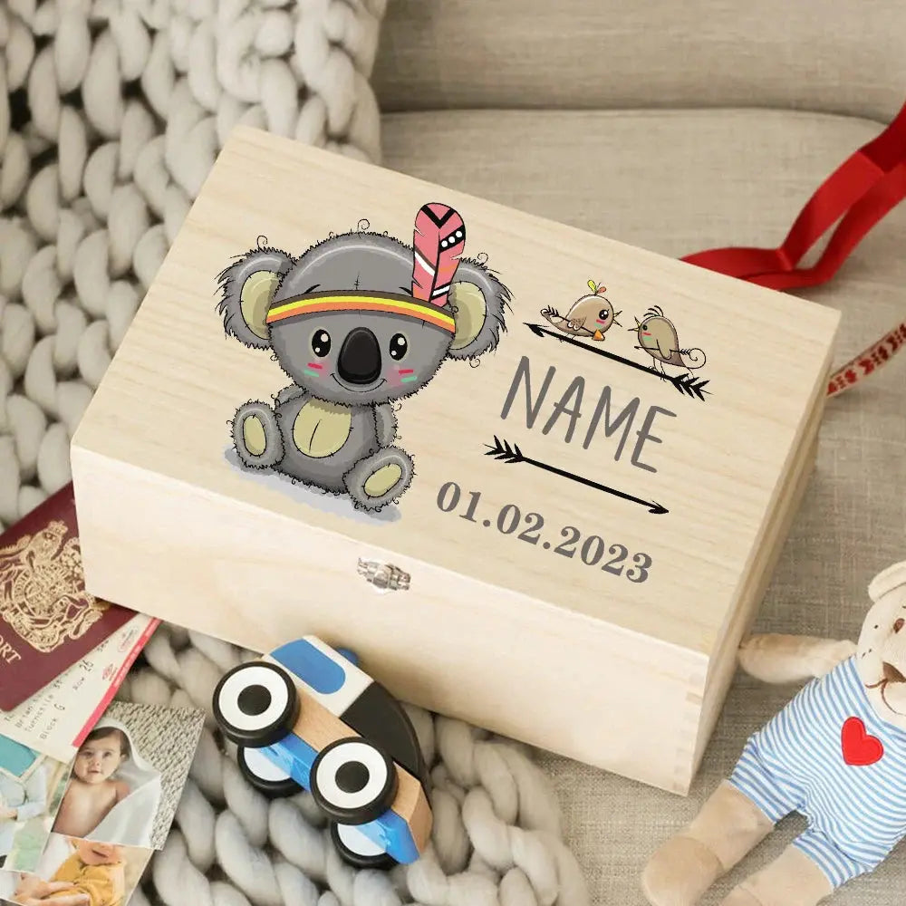Custom Baby Wooden Memory Box Newbron Shower Gift Personalized Infant  Keepsake Box Baby Birth Stats Box Umbilical Cord Box Nova Trendz