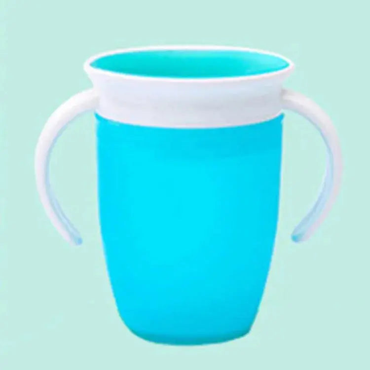360 Degrees Can Be Rotated Baby Learning Drinking Cup with Double Handle Flip Lid Leakproof Silicone Infants Water Cups Bottle Nova Trendz