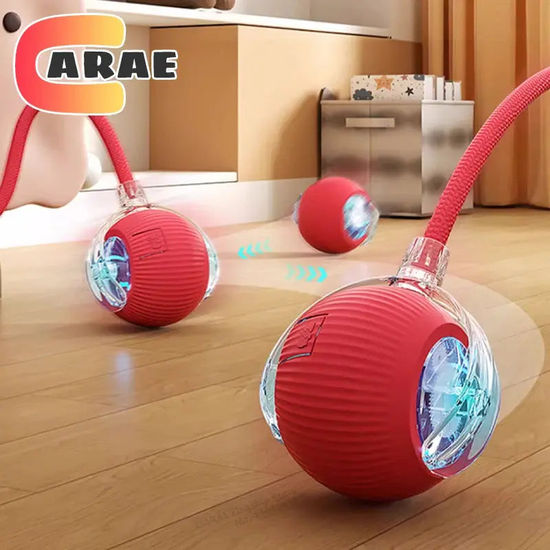 Cat Interactive Ball Toy, Automatic Rolling Ball with Tail, Rechargeable Smart Pet Interactive Toy, Intelligent Mouse for Cat - Nova Trendz