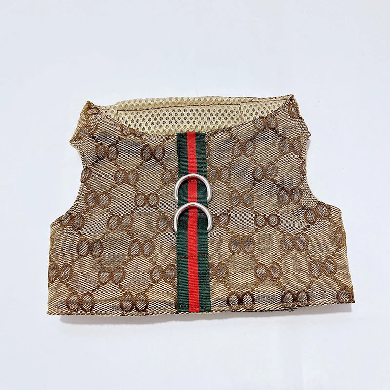 Pet Couple Clothing Designer Luxury Women Dog Dress Men Dog Chest Back Vest Puppy Clothes Beautiful Skirt Traction Rope Leash Nova Trendz