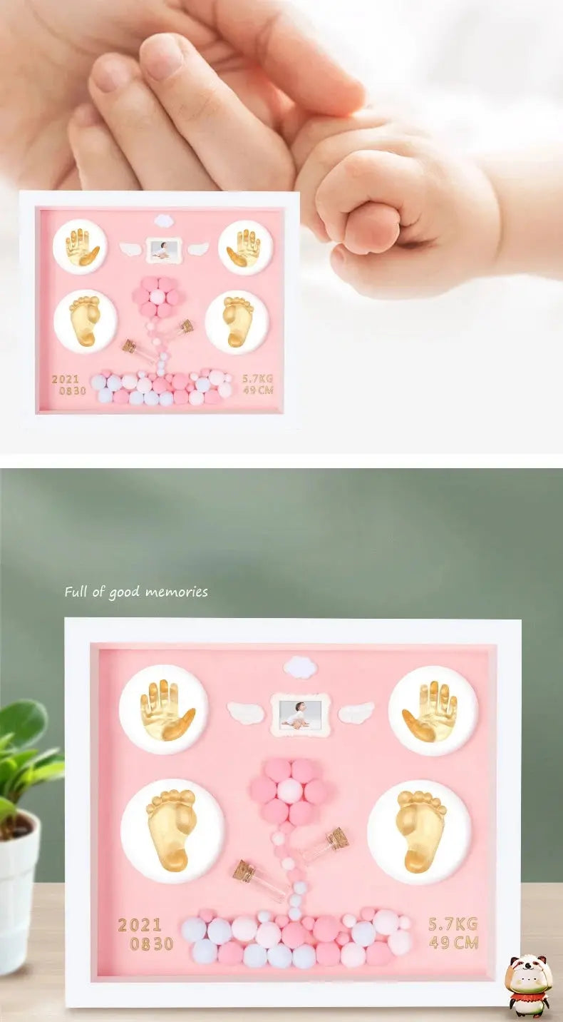 Baby Hand Print Footprint Imprint Kit Handprint Baby Mud And baby footprints Souvenirs Baby Hand And Foot Mold Hundred Days Gift Nova Trendz