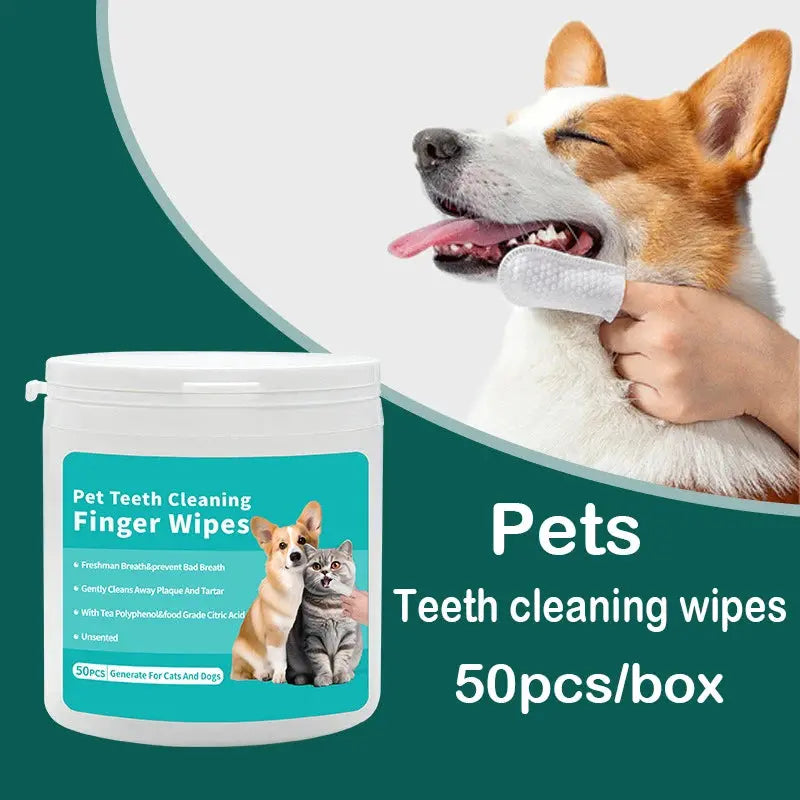 Pet cleaning products Disposable finger toothbrush Pet teeth cleaning finger covers wet wipes  Dog and cat oral cleaning Nova Trendz