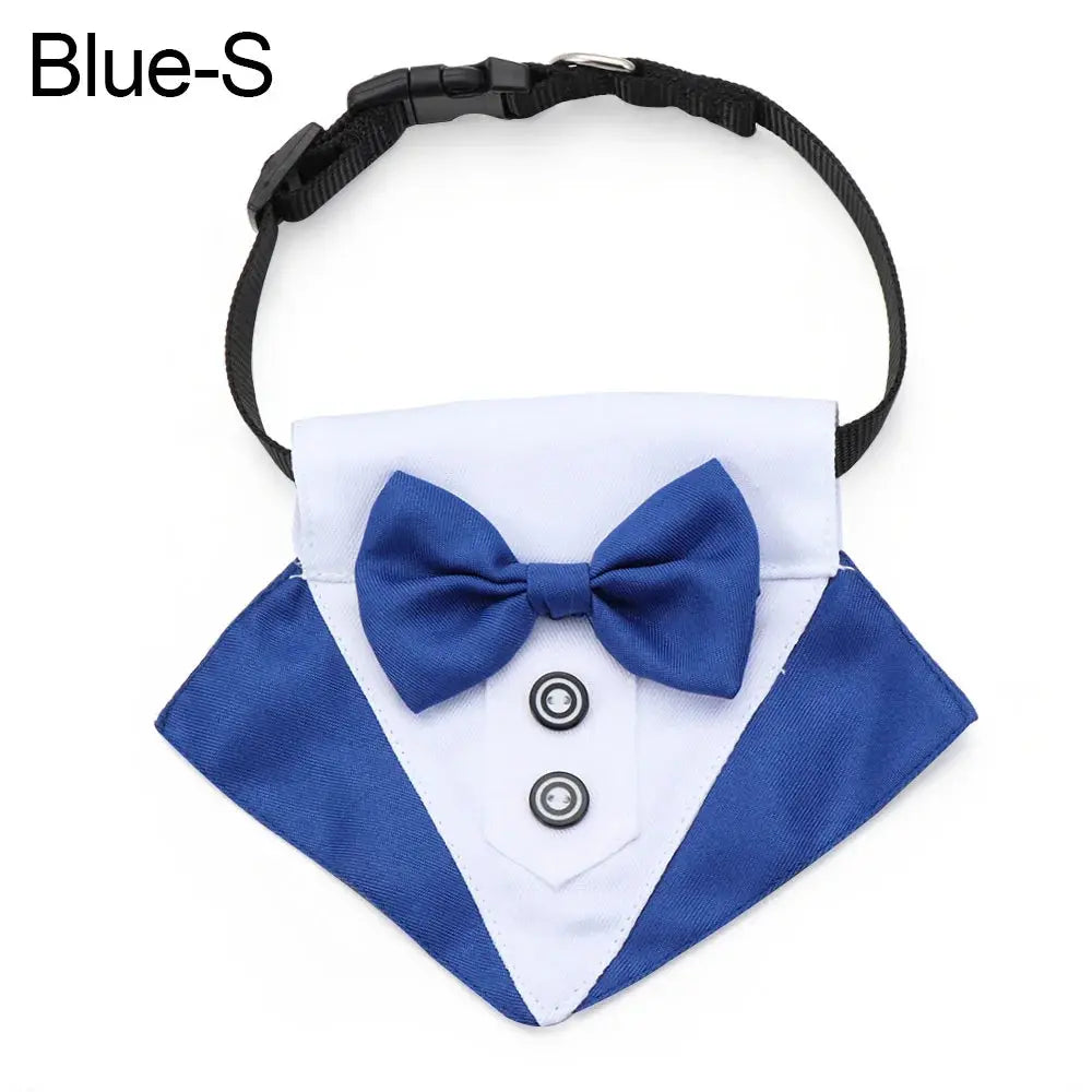 For Large and Medium Dogs Tuxedo Dog Suit and Bandana Set Dogs Tuxedo Suit Dog Prince Bow Tie Shirt Formal Dog Weeding Attire Nova Trendz