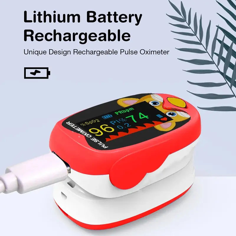 Handheld Finger Fingertip LED TFT Screen Pulse Oximeter Pediatric Usb Pulse Oximeter Kids Monitor Blood Oxygen For Babies Nova Trendz
