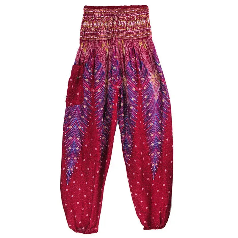 Yoga Pants Women Hippie Harem Printed Leggings Boho High Waisted Pantalone De Mujer Cintura Alta Calca Feminina Beach - Nova Trendz
