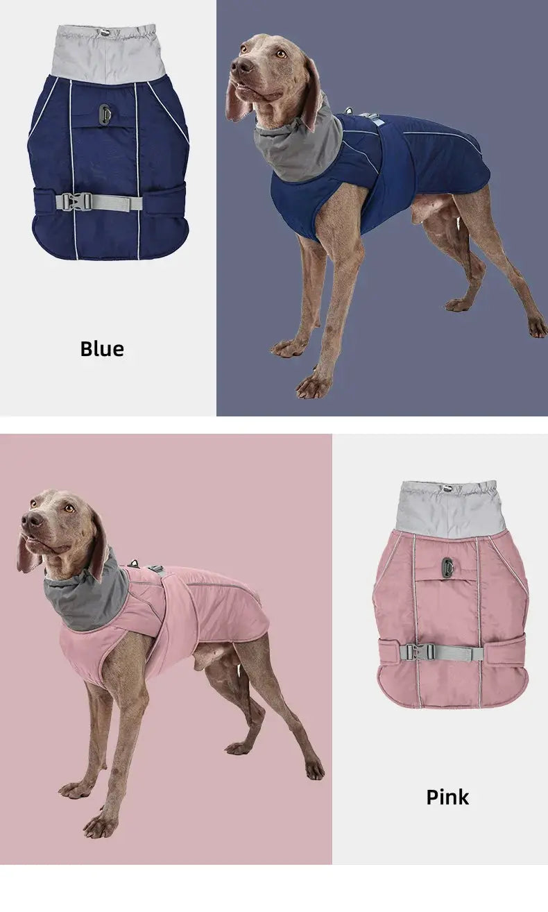 Dog Clothes Luxury Winter Jacket for Small Medium Large Dogs Waterproof Soft Padded Warm Pet Coat Safety Reflective  Dog Outfit - Nova Trendz