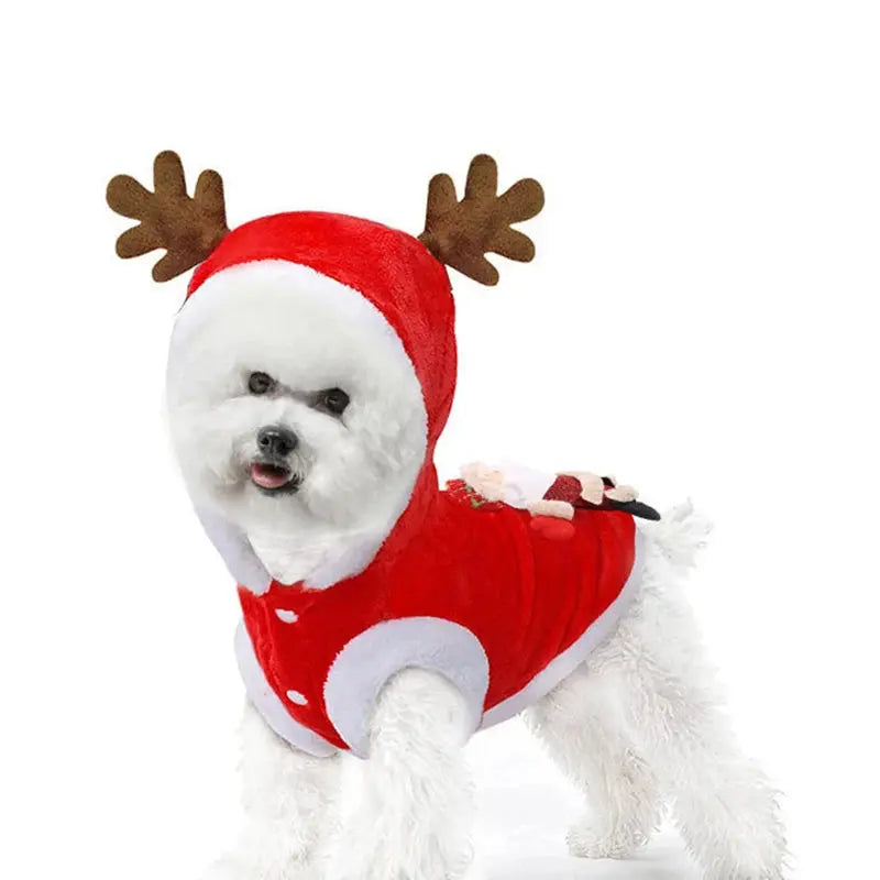 Christmas Dog Clothes for Small Medium Dogs Pet Costume Chihuahua Pets Hoodies Warm New Year Dog Clothing Yorkshire - Nova Trendz