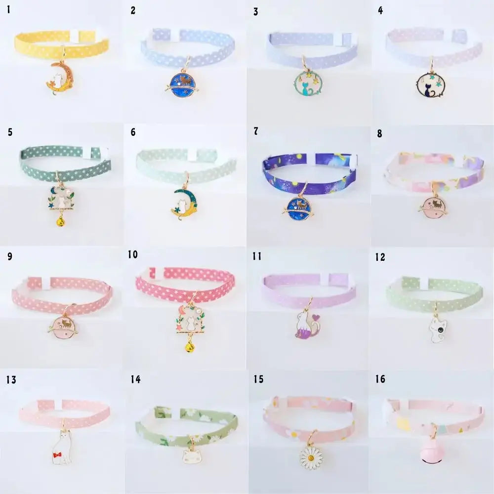 1PC Cute Kitten Collar Pet Cat Safety Necklace Breakaway Adjustable Cats Collar Puppy Collar Cat Pendant Puppy Cat Pet Supplies Nova Trendz