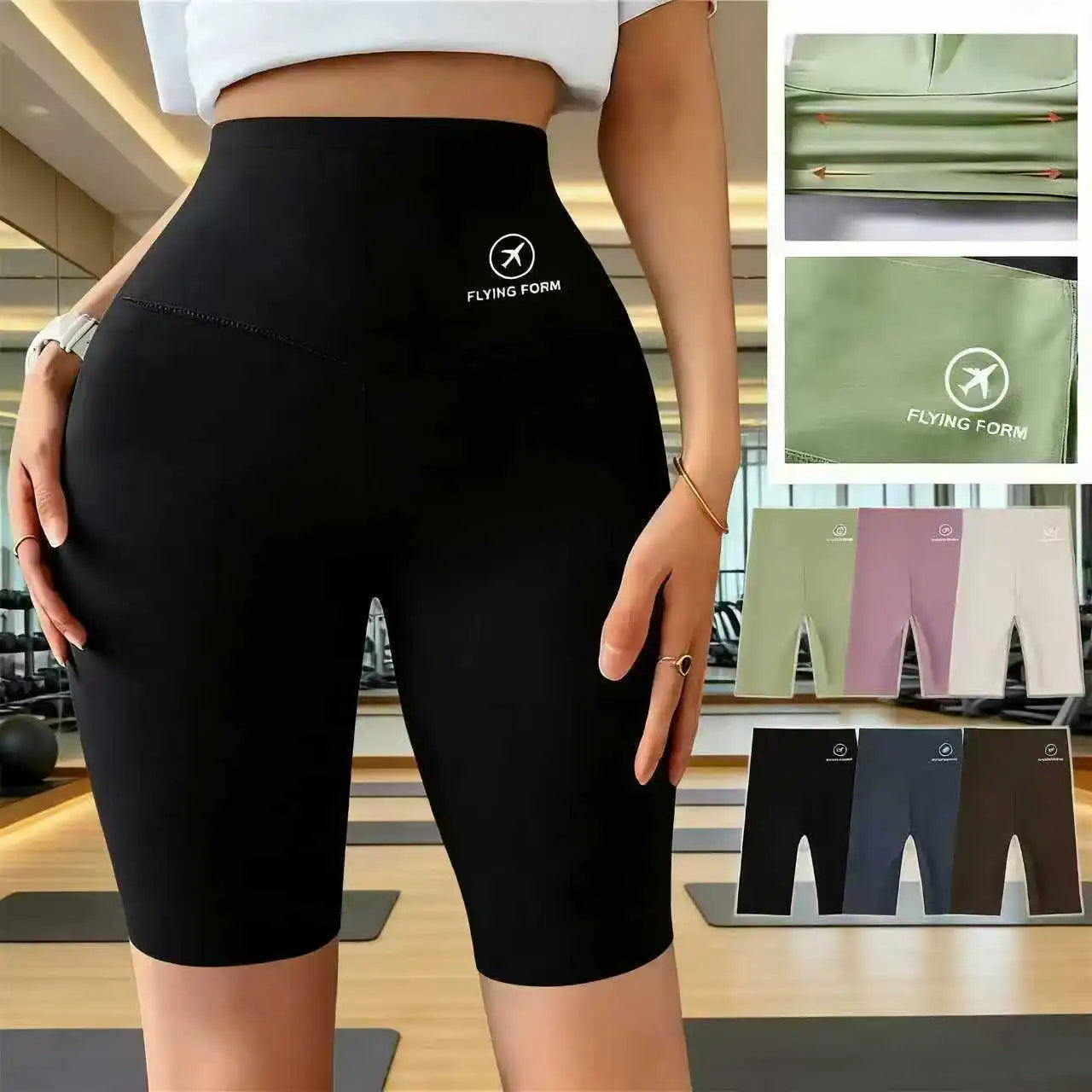 Women's High-Waisted Seamless Yoga Shorts 2026 New Fashionable Fitness Gym Sports Jogging Cycling Keep Eye-Catching Gym Shorts Nova Trendz