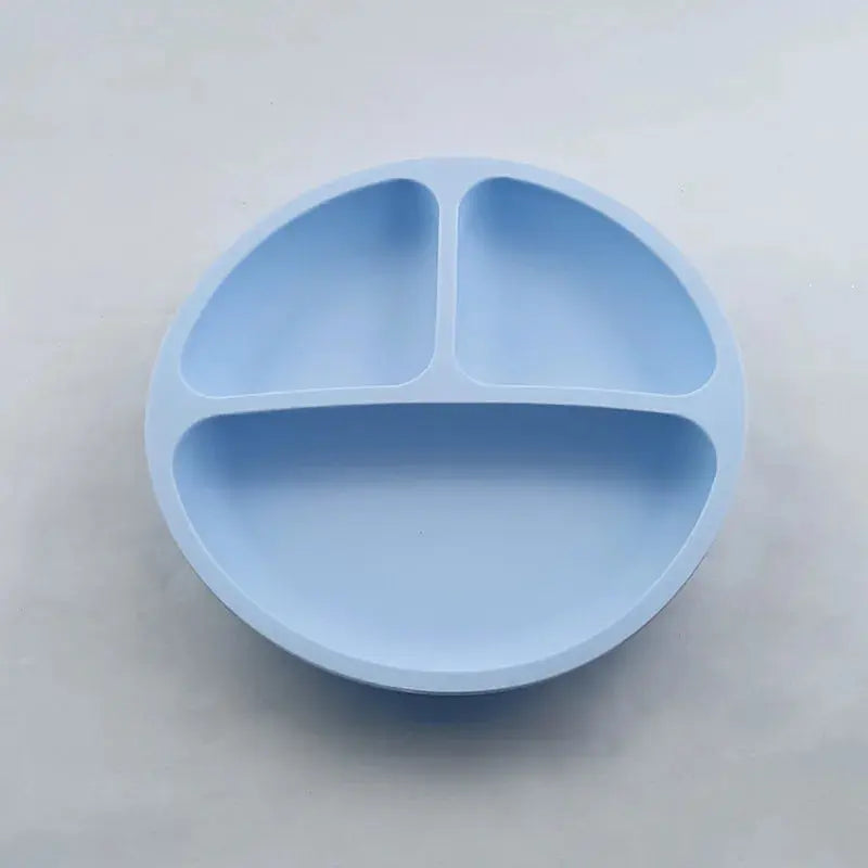 Baby Safe Silicone Dining Plate Suction Cartoon Children Dishes Feeding Toddler Training Tableware Retro Kids Smile Face Bowl Nova Trendz