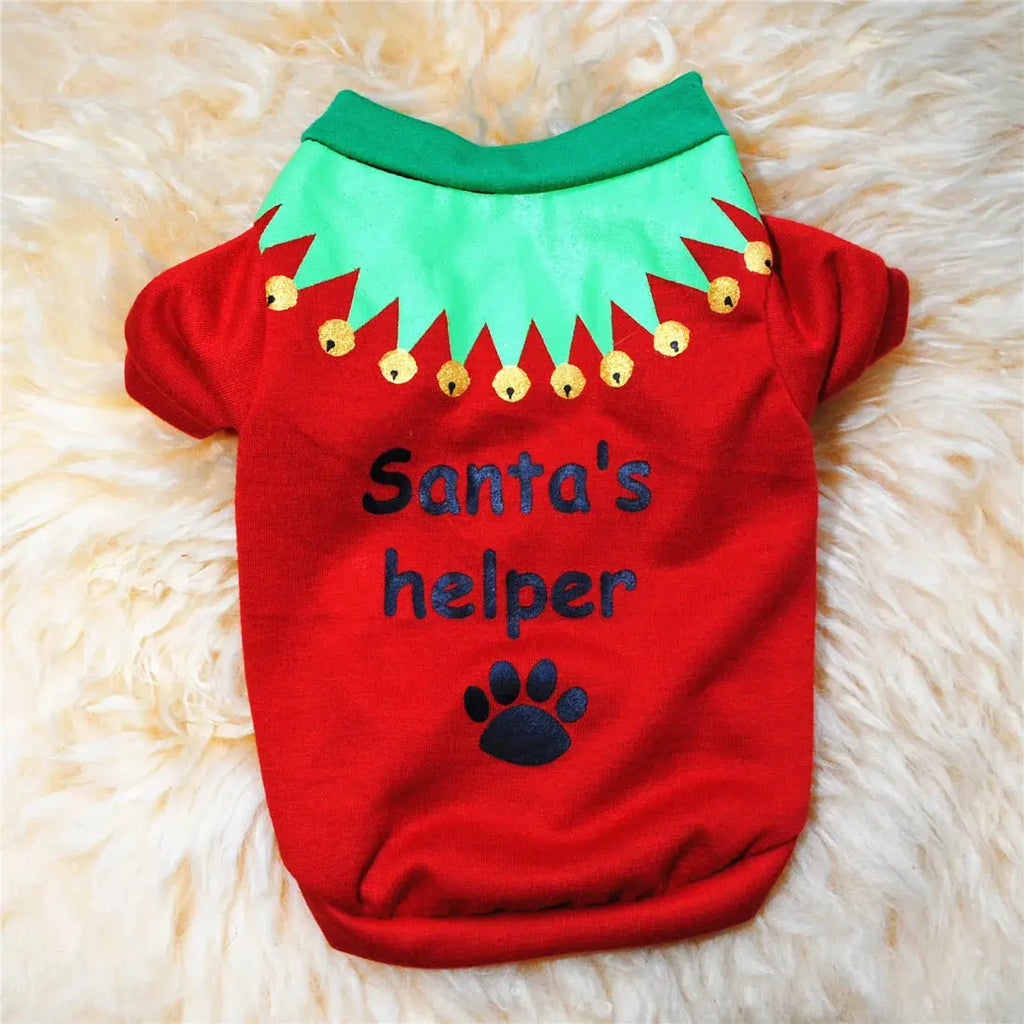 Christmas Dog Clothes New Year Pets Dogs Clothing For Small Medium Dogs Costume Chihuahua Pet Shirt Warm Dog Clothing Yorkshire Nova Trendz