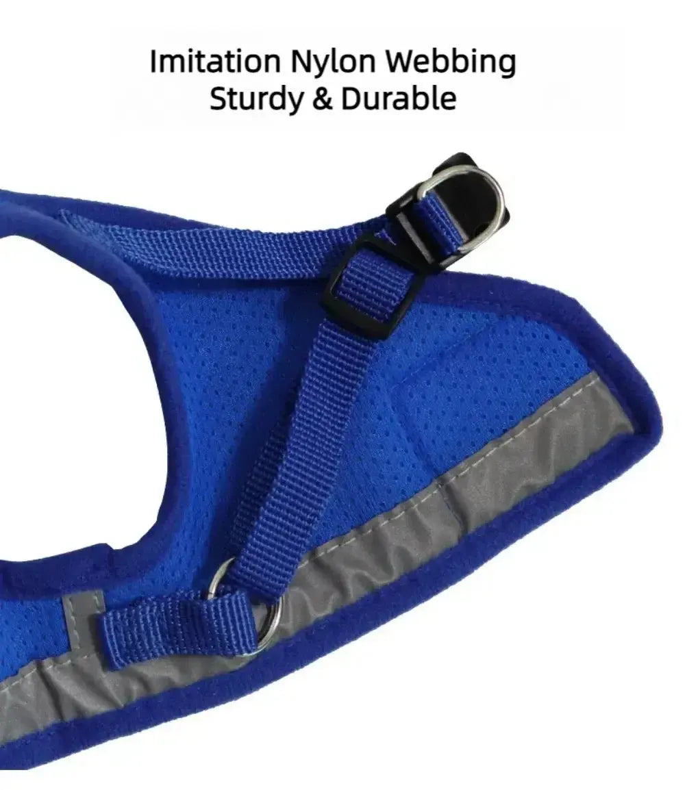 Cat Harness Lead Leash Set Adjustable Reflective Escape Proof Pet Mesh Vest Harness Puppy Dog Collar Small Dog Cat Pet Supplies - Nova Trendz