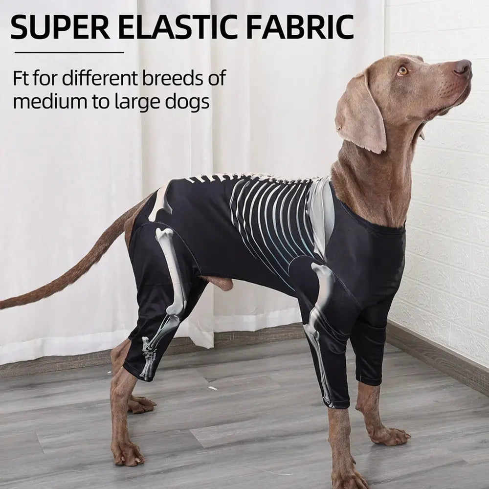 Halloween Dog Costumes for Large and Extra Large Dogs Skeleton Costume Jumpsuit Coat Pet Halloween Costumes Outfits Apparel Nova Trendz