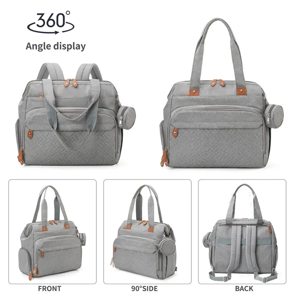 PANGDUBE Diaper Bags with 1pc Pacifier Bag Dad Mom Backpack for Travel Mommy Backpack for Baby Accessories Maternity Bag Nova Trendz