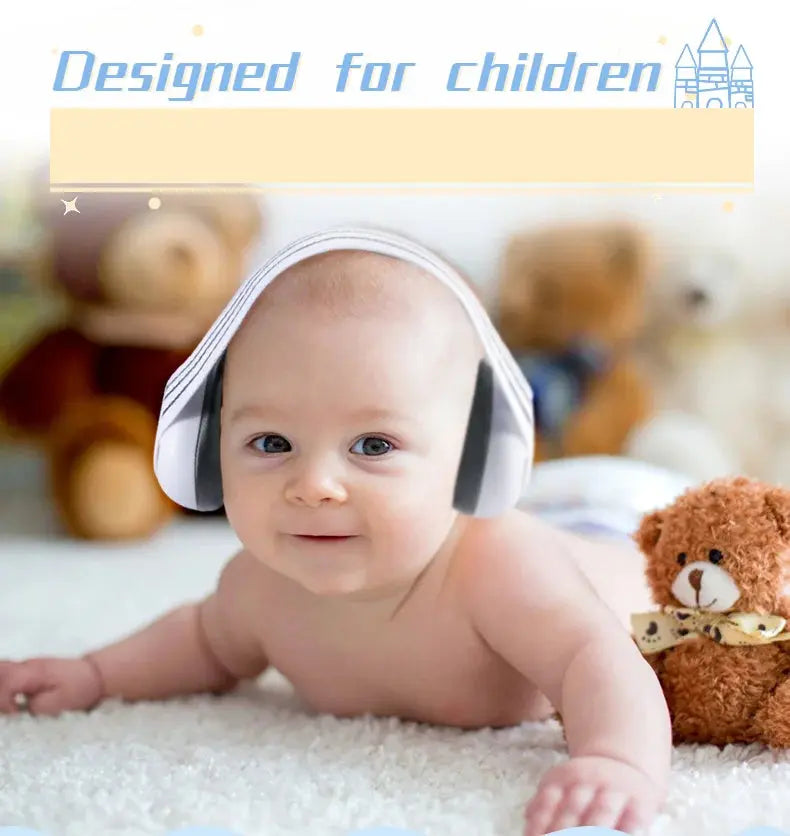 Baby Earmuff Mini-headset Adjustable Noise-proof Ear Protection Kids' Outdoor Sleep and Airplane Anti-noise Earmuffs Nova Trendz