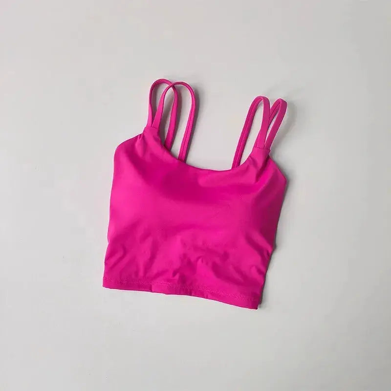 Women's Sports Bras Fitness Top, Sexy Lingerie, Push Up Fixed Pad, Yoga Bra, Back knotted Underwear, Running Vest, Gym Tops - Nova Trendz