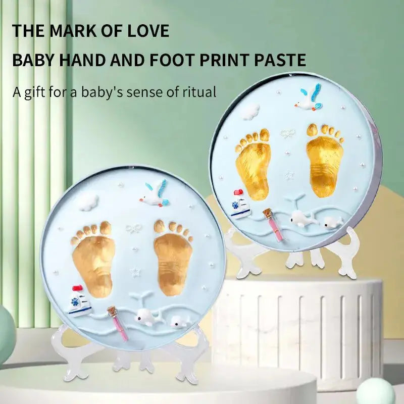 DIY Baby Hand and Footprint Kit – Keepsake Print Mud for Newborns & 100-Day Celebration, Nostalgic Growth Memory Gift Nova Trendz