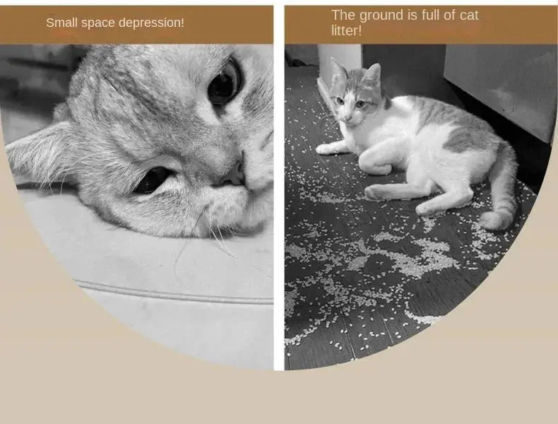 Cat Litter Box Fully Enclosed Drawer Type Cat Litter Box Anti-splash and Odor Isolation Cat Toilet Extra Large Cat Litter Box Nova Trendz