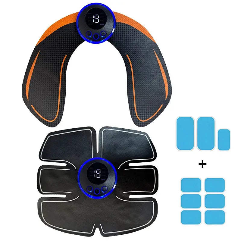 Electrical Muscel Stimulator Massager Abdomen Buttocks Arm Leg Neck Hips Trainer Muscle Toner Fitness Training Workout Equipment Nova Trendz