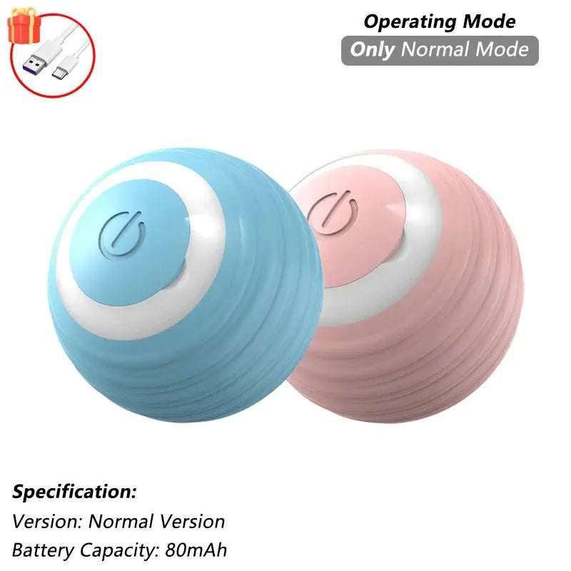 Cat Interactive Ball Toy, Automatic Rolling Ball with Tail, Rechargeable Smart Pet Interactive Toy, Intelligent Mouse for Cat - Nova Trendz