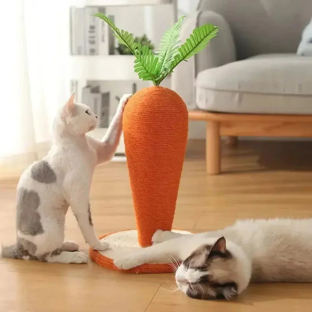 Carrot Cat Tree Cute Cats Sisals Carrots Pet Supplies Post Home Crawling Frame Pets Cats Fun Toys Sisal for Cat Scratching Rack Nova Trendz
