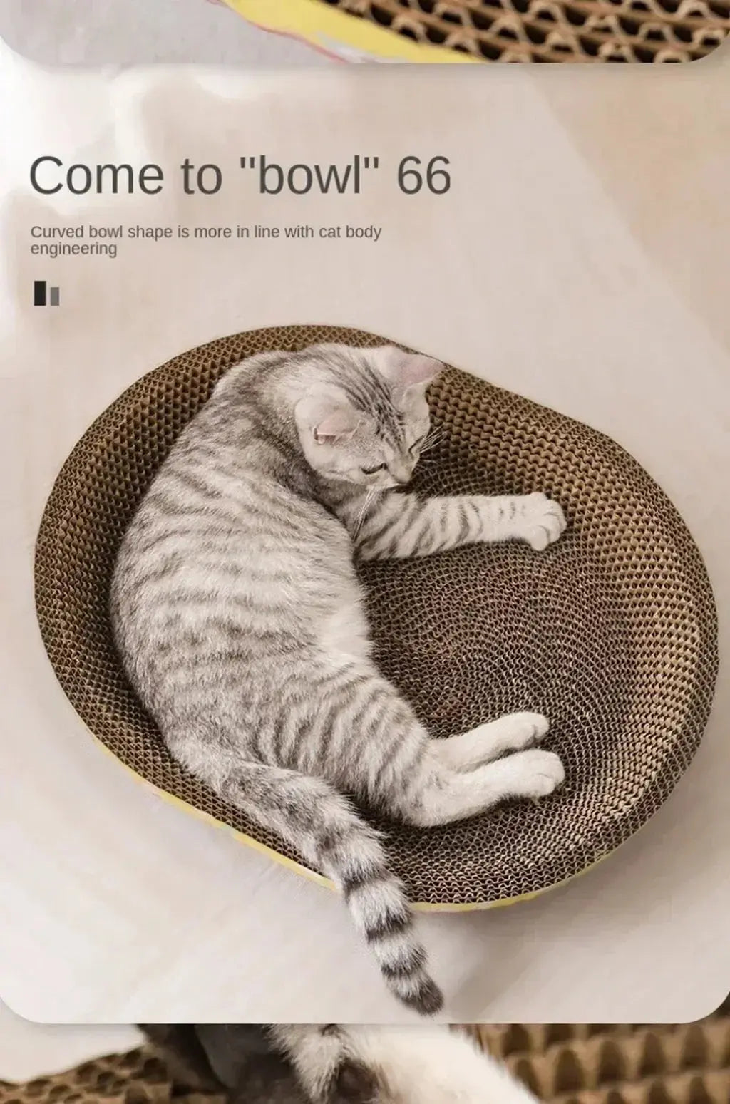 Cat Scratching Board Protect Furniture Grinding Claw Toys Oval Corrugated Paper Wear-resistant Cat Nest Cat Accessories - Nova Trendz