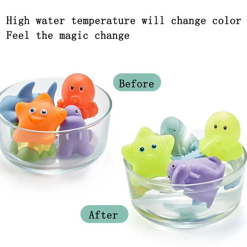 Baby Bath Toys Bathtub Colorful Toys Waterproof Bath Toys for Toddler Infant Boys Girls 0~3years Gift Nova Trendz