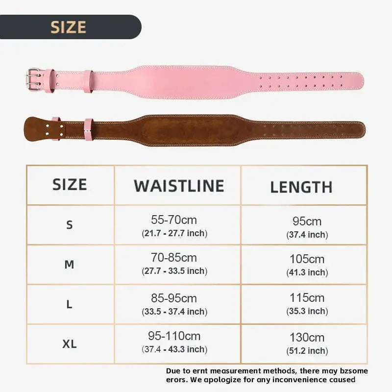 Weight Lifting Belt For Women 10.5cm Width Gym Fitness Squats Belt Back Support Powerlifting, Cross Training, Workout Belt Pink Nova Trendz