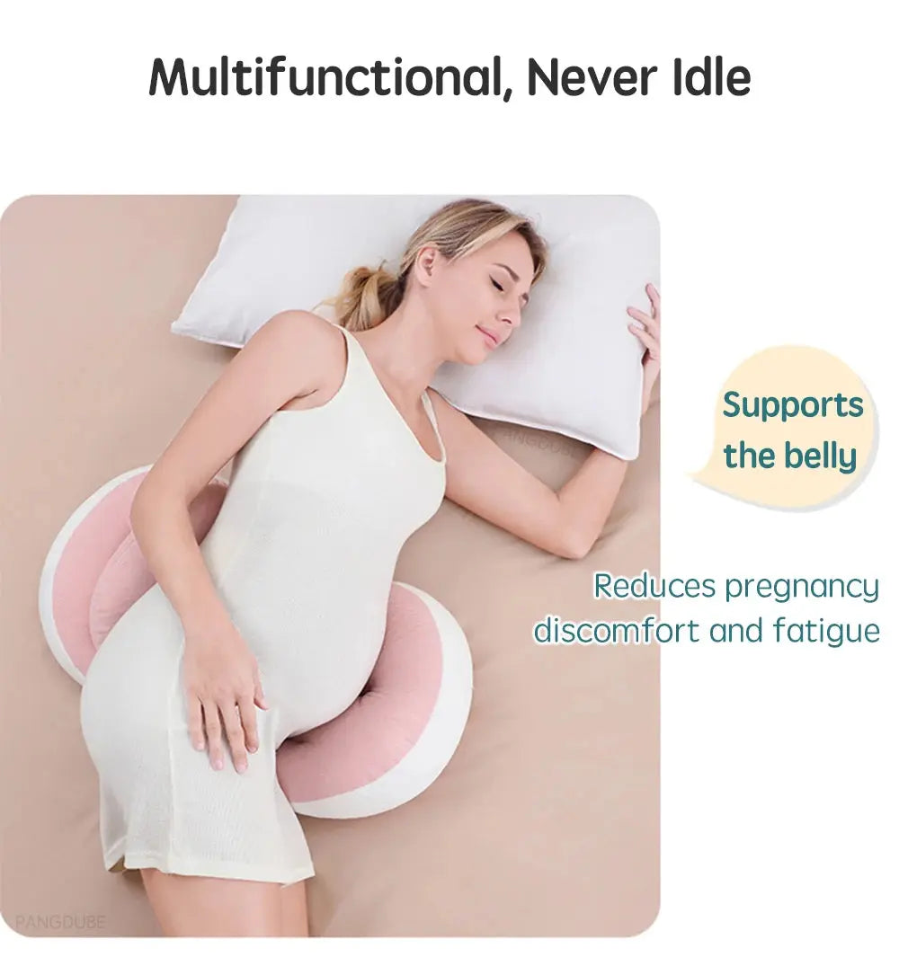 PANGDUBE Pregnancy Waist Support Pillow for Pregnant Women Sleeping Body Pillow Care for Pregnancy Cushion Adjustable Length Nova Trendz