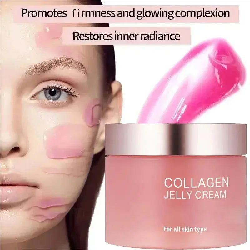 Sakura Mask,Collagen Jelly Cream Niacinamide And Hydrolyzed Collagen Strengthen Skin Barrier Lasting Moisturizing Skin Face Care Nova Trendz