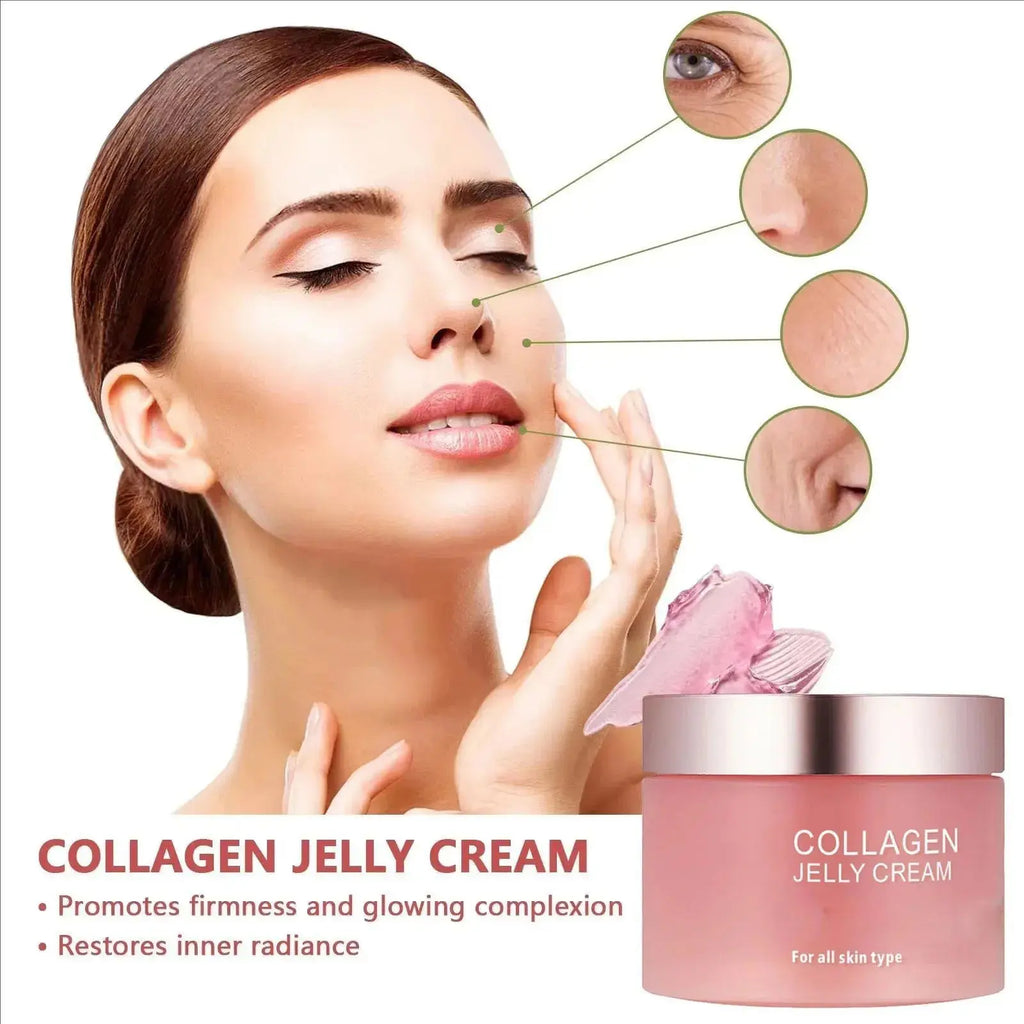 Sakura Mask,Collagen Jelly Cream Niacinamide And Hydrolyzed Collagen Strengthen Skin Barrier Lasting Moisturizing Skin Face Care Nova Trendz