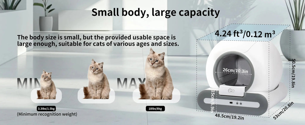 DOEL  Automatic Cat Litter Box Self Cleaning with App Control & Cat Litter Mat Smart Cat Toilet for Multiple Large Cats Nova Trendz
