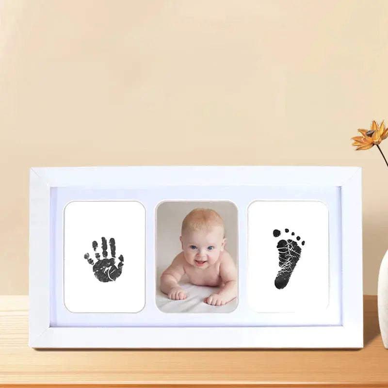 Newborn Baby DIY Hand And Footprint Kit Ink Pads Photo Frame Handprint Toddlers Souvenir Accessories Safe Clean Baby Shower Gift Nova Trendz