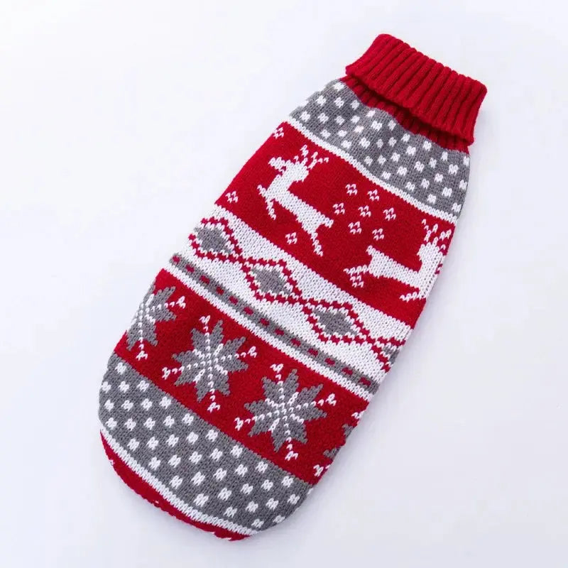 Christmas Wear for Large Dog Sweater Knit Big Dog Sweater Christmas Pet Turtleneck Doggy Sweatshirt for Extra Dogs Boy Girl - Nova Trendz