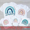 Rainbow Family Matching Outfit Dad Mom and Me Family Shirt Fashion Baby Bodysuits Brother Sisters Family Life Outfits Look Nova Trendz