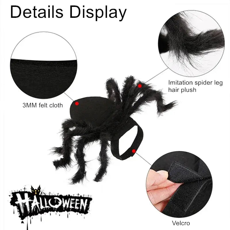 NONOR Halloween Dog Cat Clothes Pet Cosplay Funny Spider Costume Halloween Party Costumes for Small Medium Dog Cat Costumes Nova Trendz