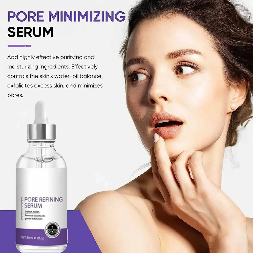 Pore Shrinking Serum Face Removing Large Pores Tightening Repairing Facial Pore Minimizing Essence Skin Care Beauty Firm skin Nova Trendz