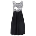 Women's Pregnancy Sleeveless Nursing Dress Maternity Dress Breastfeeding Clothes Summer Maternity Sleepwear Pregnancy Dresses Nova Trendz
