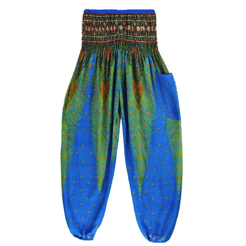 Yoga Pants Women Hippie Harem Printed Leggings Boho High Waisted Pantalone De Mujer Cintura Alta Calca Feminina Beach - Nova Trendz