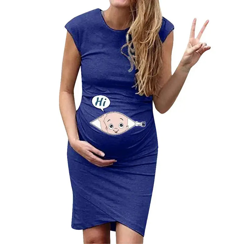 Cute Maternity Dress Loose Casual Dress Women Maternity Clothes Plus Size Pregnant Woman Maternity Dress Nova Trendz