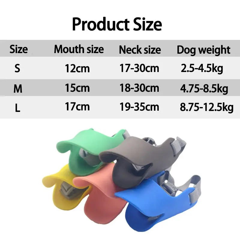 Dog Muzzle Silicone Duck Muzzle Mask for Pet Dogs Anti Bite Stop Barking Small Medium Large Dog Mouth Muzzle Pet Dog Supplies - Nova Trendz