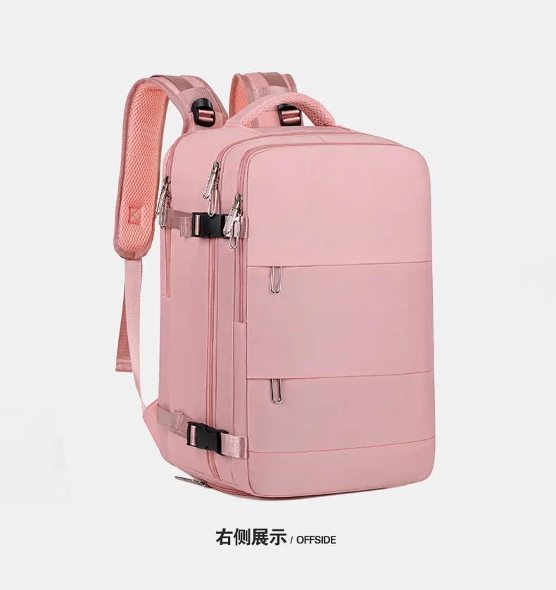 Mummy Bag Nappy Backpack Large Capacity Multifunction Cabin Bag with Shoe Storage Multilayer Separation Waterproof Diaper Bags