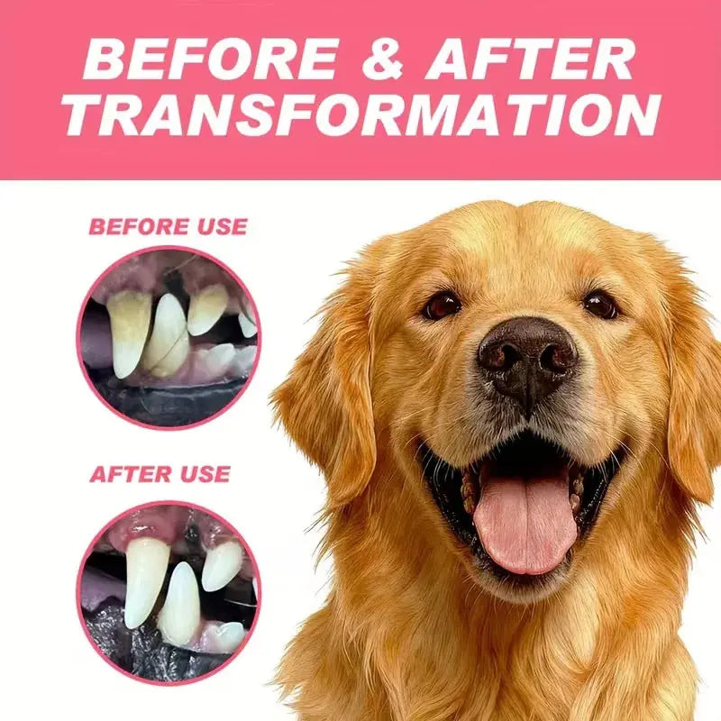 100ml Pet Oral Care Dental Spray - Instant Bad Breath Eliminator,with Natural Ingredients - Safe for Dogs & Pets Teeth Cleaning - Nova Trendz
