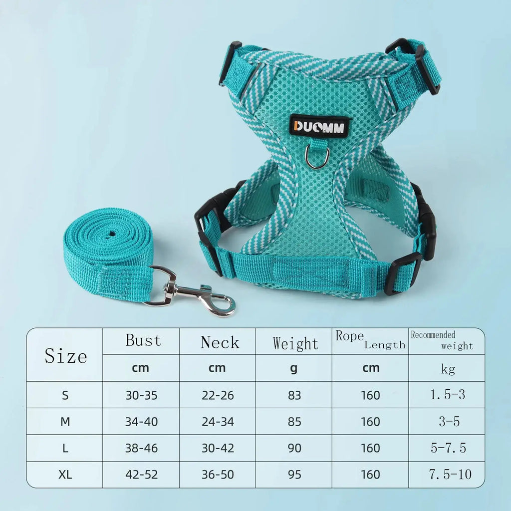 New Dog Leash Vest Type Pet Chest Strap Reflective and Breathable Walking Cat Rope Dog Rope Nova Trendz