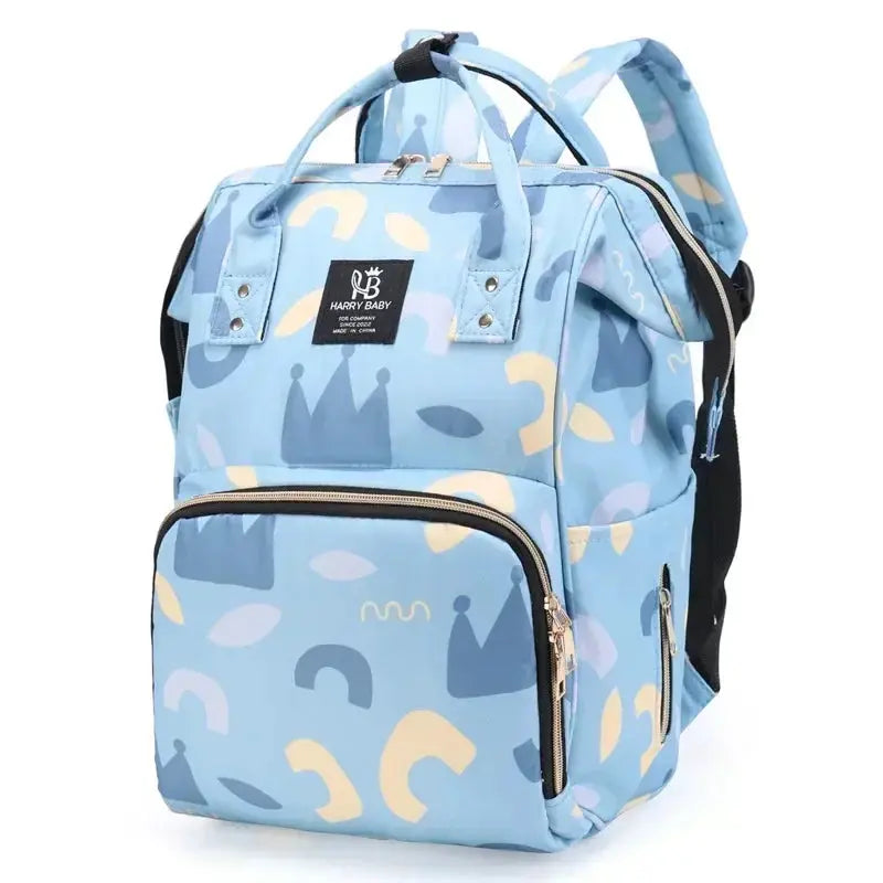 Fashion Print Nappy Backpack Bag Mummy Large Capacity Bag Mom Baby Multi-function Outdoor Travel Diaper Bags for Baby Care Stuff Nova Trendz