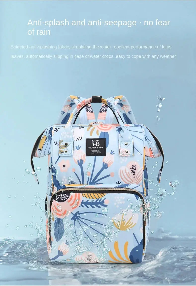 Fashion Print Nappy Backpack Bag Mummy Large Capacity Bag Mom Baby Multi-function Outdoor Travel Diaper Bags for Baby Care Stuff Nova Trendz
