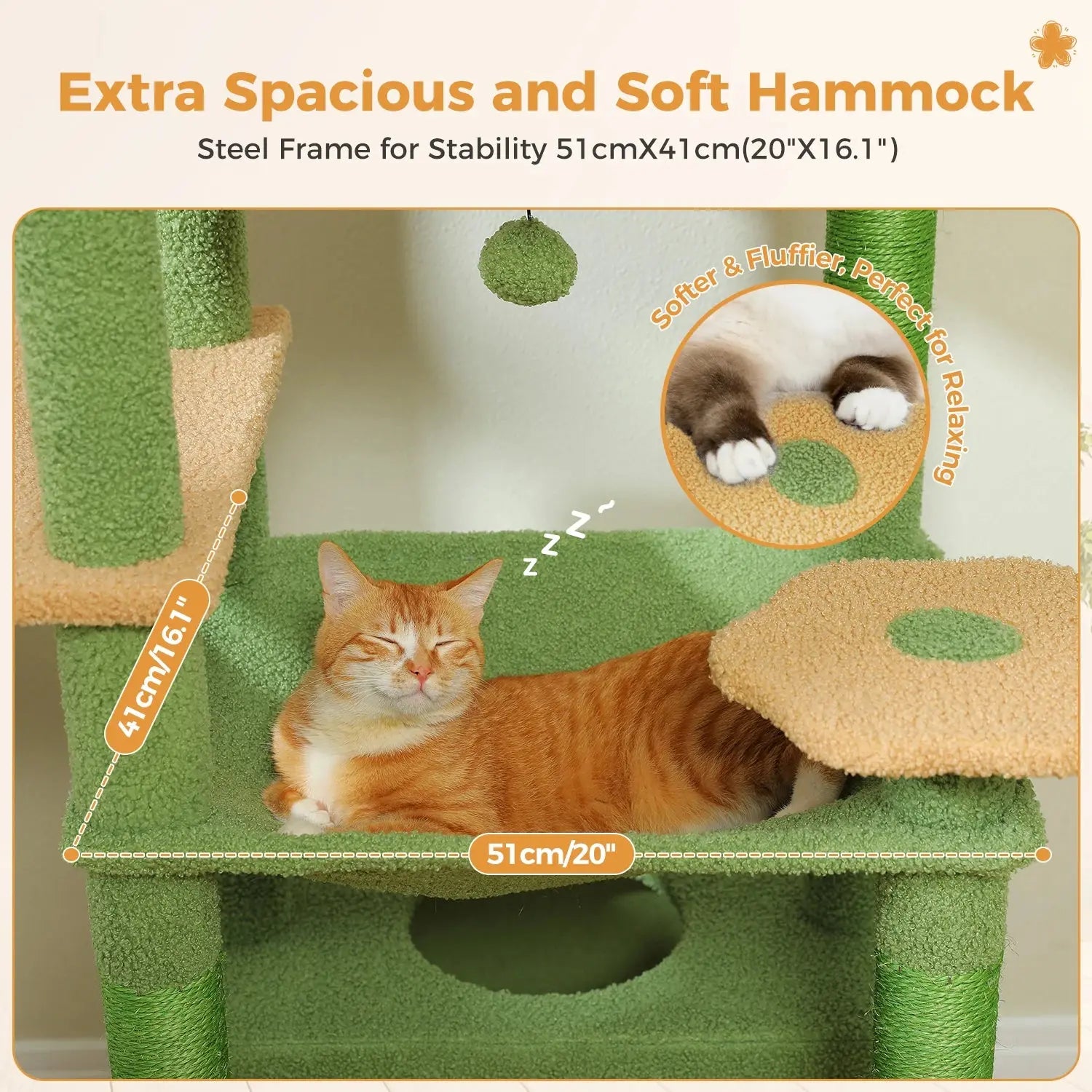 184cm Large Cat Tree Tower for Indoor Cats With Sisal-Covered Scratching Posts Spacious Hammock Padded Perches and Condos Green - Nova Trendz