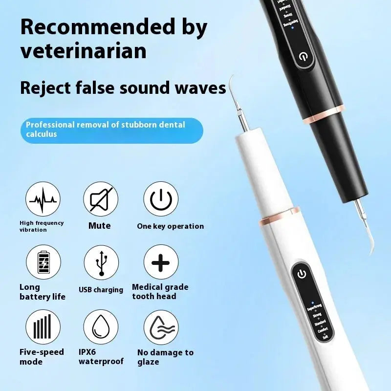 Dog Cat Grooming Smart Dental Ultrasonic Scaler Household Tooth Stone Remover Tooth CleanerTooth Whitening Oral Cleaning Tools - Nova Trendz